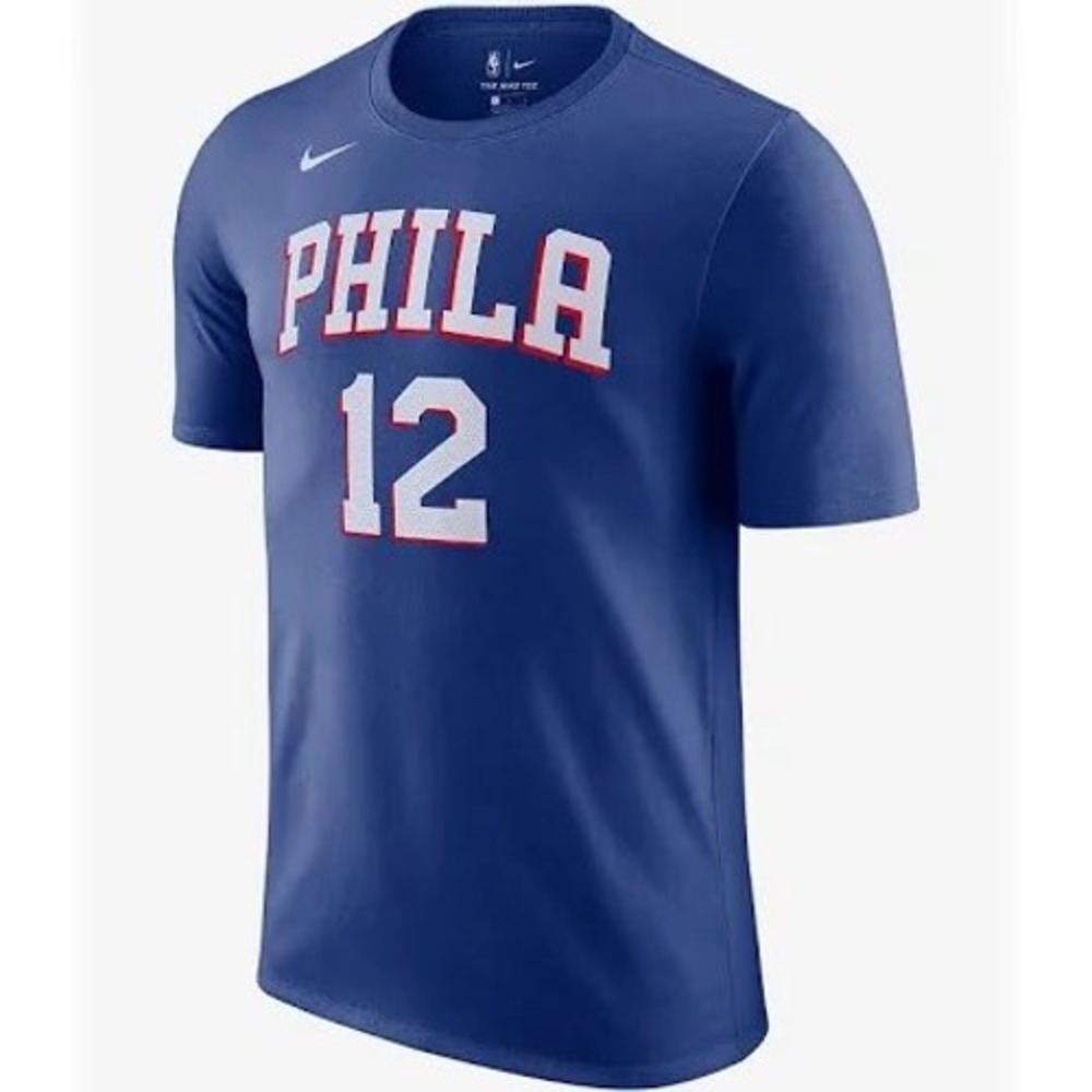 Nike Philadelphia 76ers Ben Simmons 25 Dri-FIT T-Shirt Mens XL Blue NBA Tee